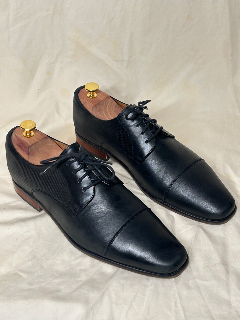 Florsheim Black Leather Oxford Cap Toe Men's Dress Shoes 9D